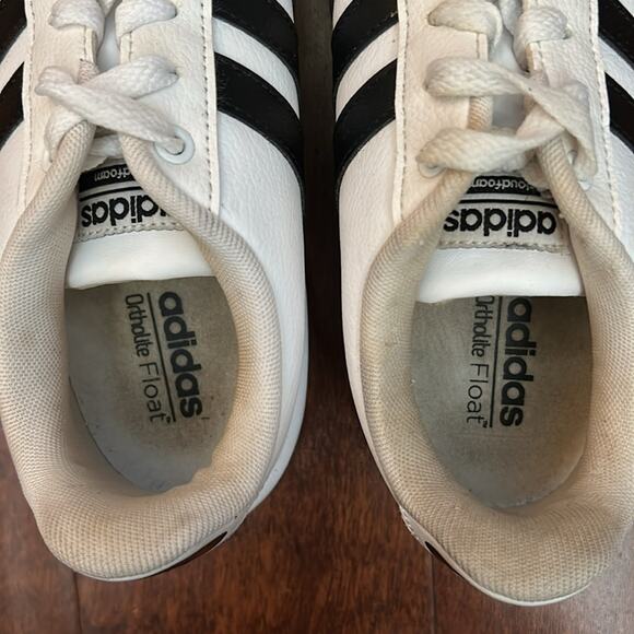 Adidas Women’s Neo Cloudfoam White and Black Classic Sneakers, Size and 8.5 - Picture 13 of 16